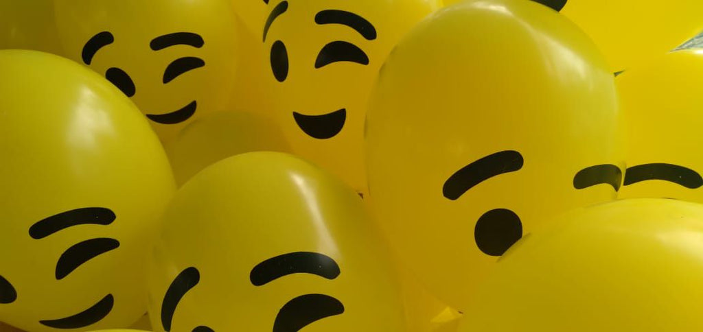 200 Balões Smileys Sorridentes Polegadas