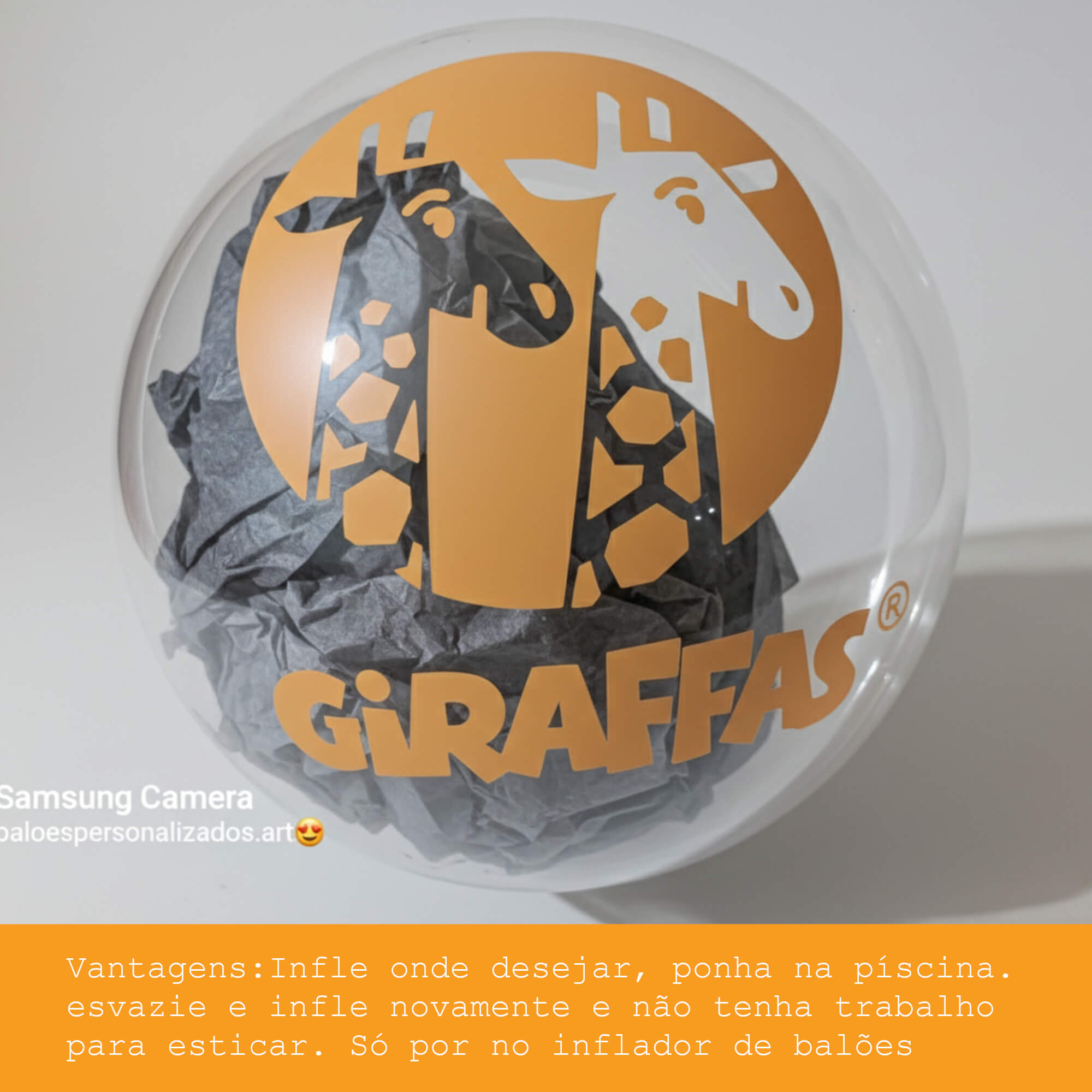 Bubble Personalizado com Impressão Direta. Pré-Esticado e À Prova D'água Kit com 100 unidades