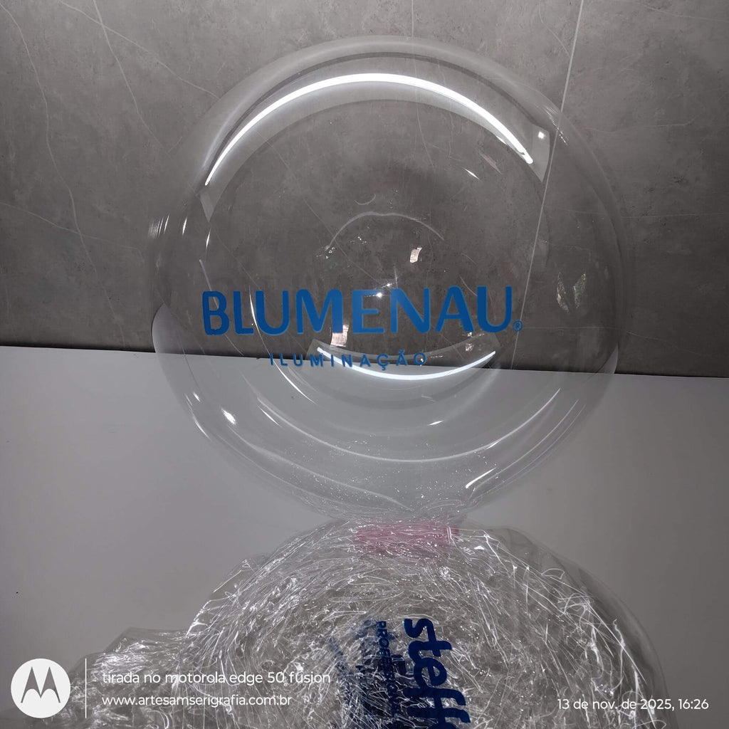 Bubble Personalizado com Impressão Direta. Pré-Esticado e À Prova D'água Kit com 100 unidades