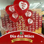 Balões Coração Personalizados impressos - KIT50