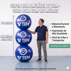 Bola Inflável para Eventos e Shows - 1,5m - PVC Pneumático de Alta Resistência