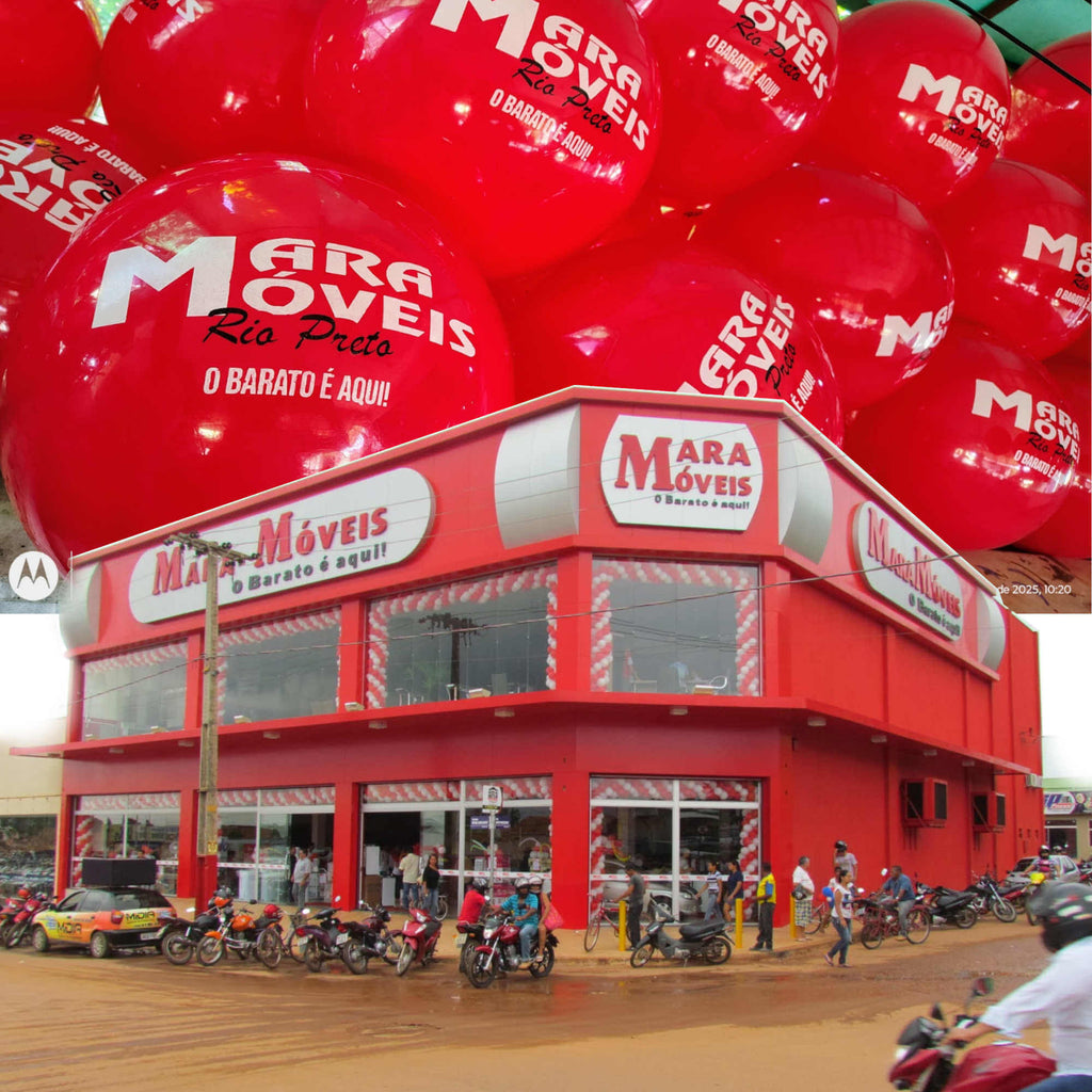 Bolas Vinil personalizadas impressas entregues vazias ou cheias - Kit 200