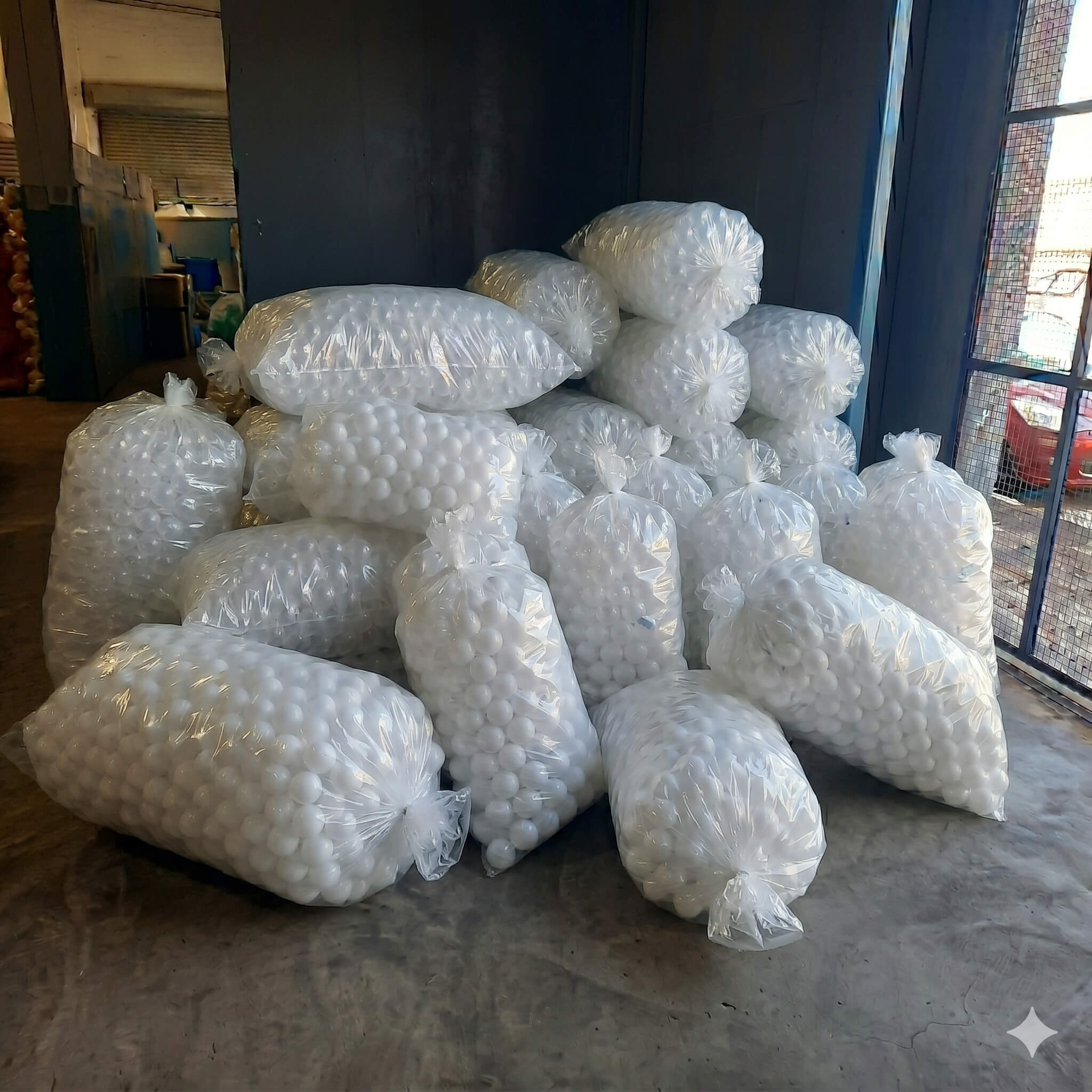 1000 Bolinhas de piscina sem impressão 76 mm