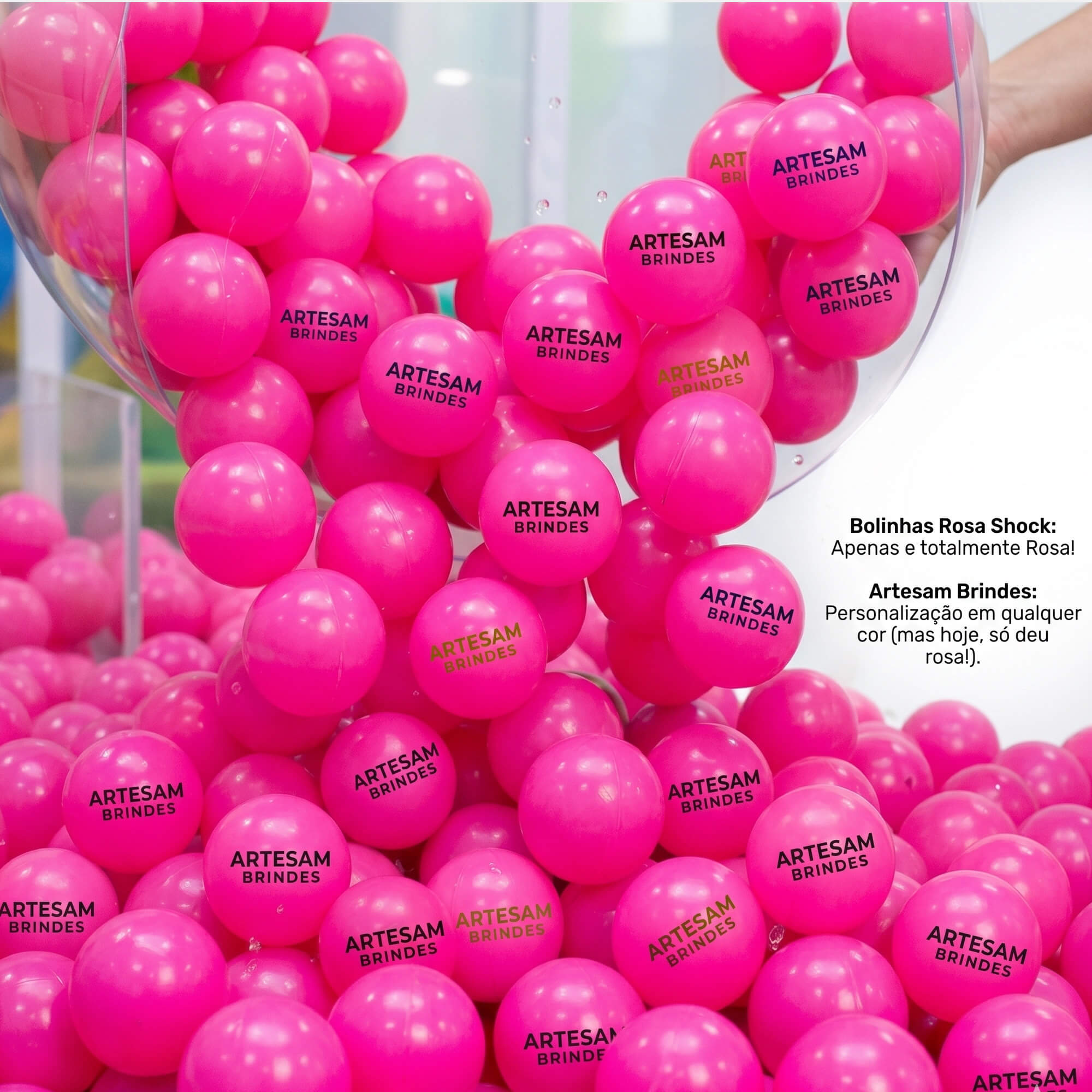 5000 Bolinhas de piscina personalizadas 76 mm