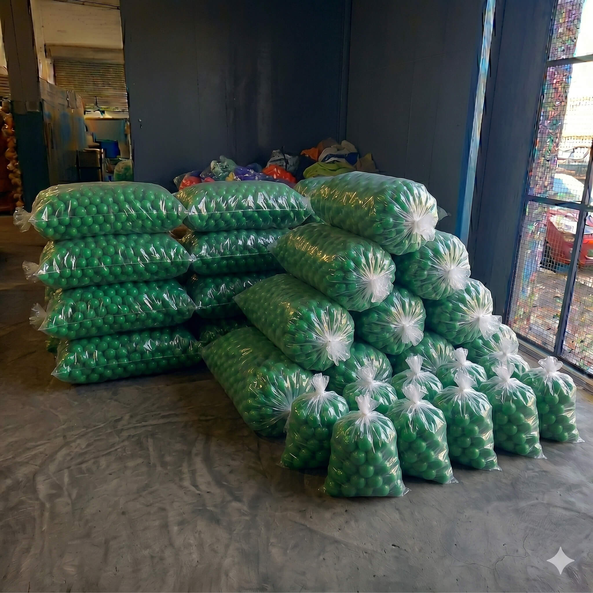 1000 Bolinhas de piscina sem impressão 76 mm