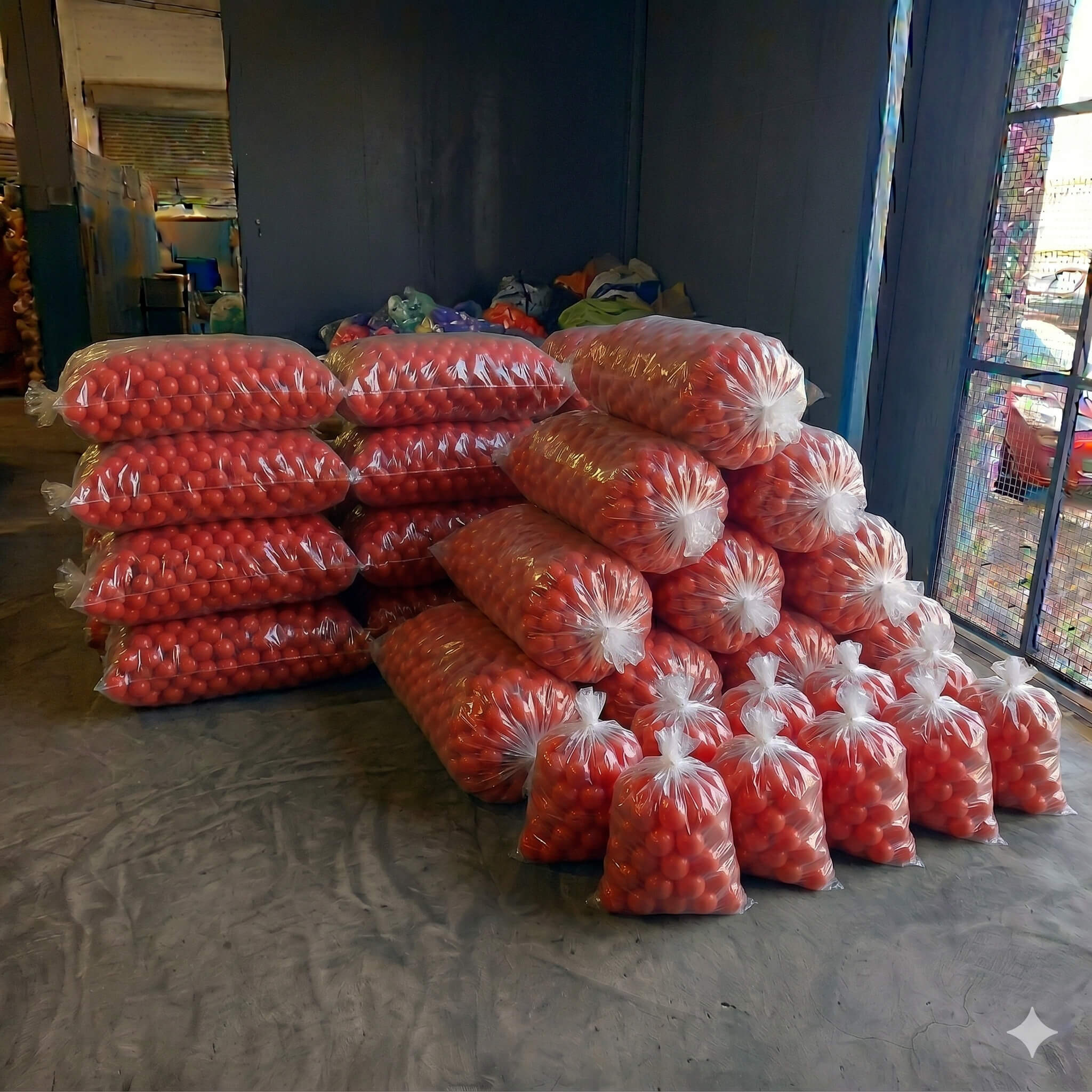 1000 Bolinhas de piscina sem impressão 76 mm