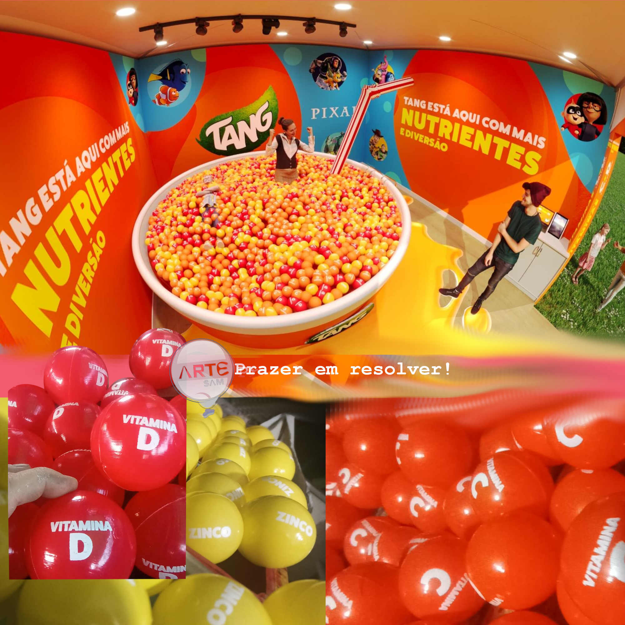 Bolinhas de piscina personalizadas 76mm- KIT1000