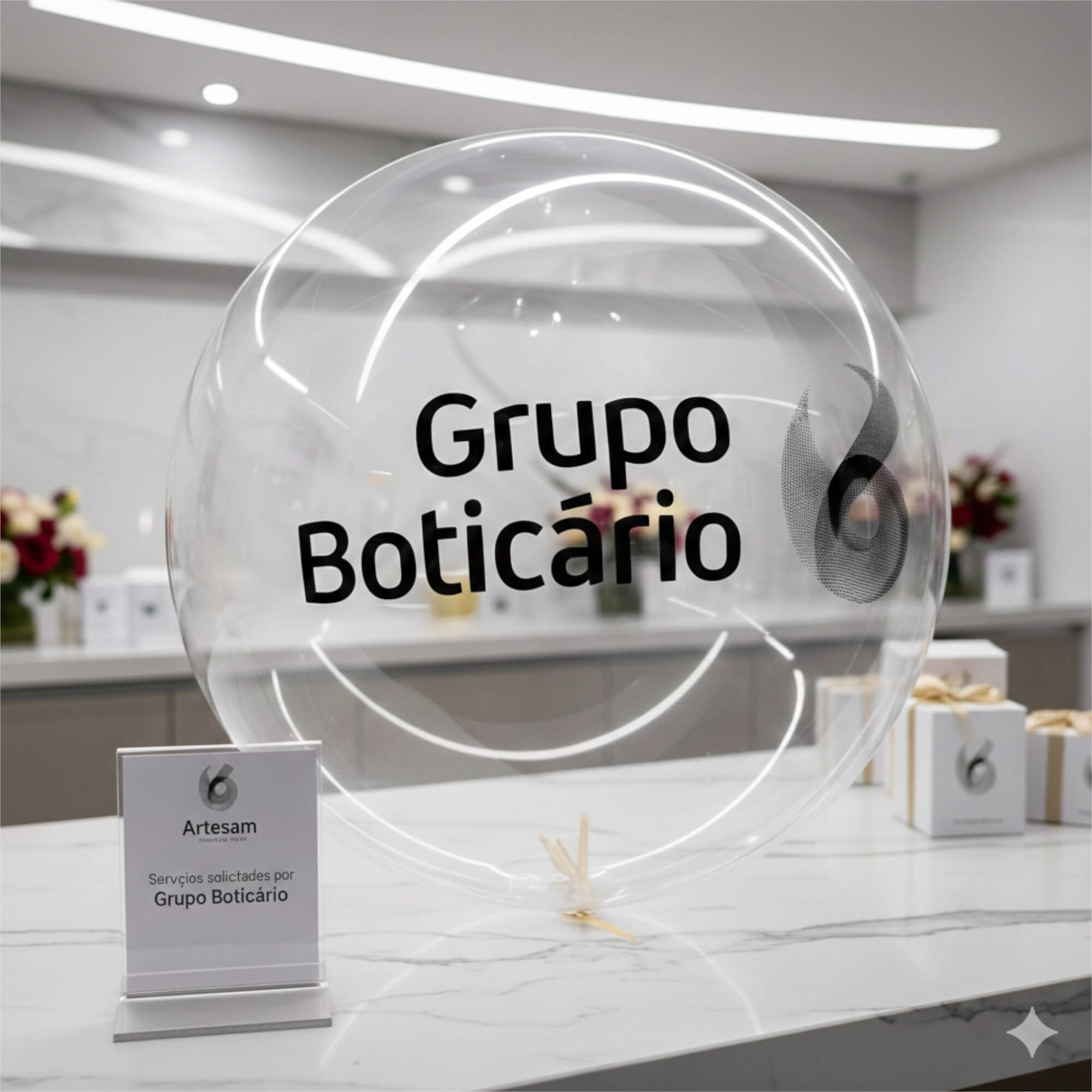 Bubble Personalizado Pré-Esticado. À Prova D'água 100 unidades