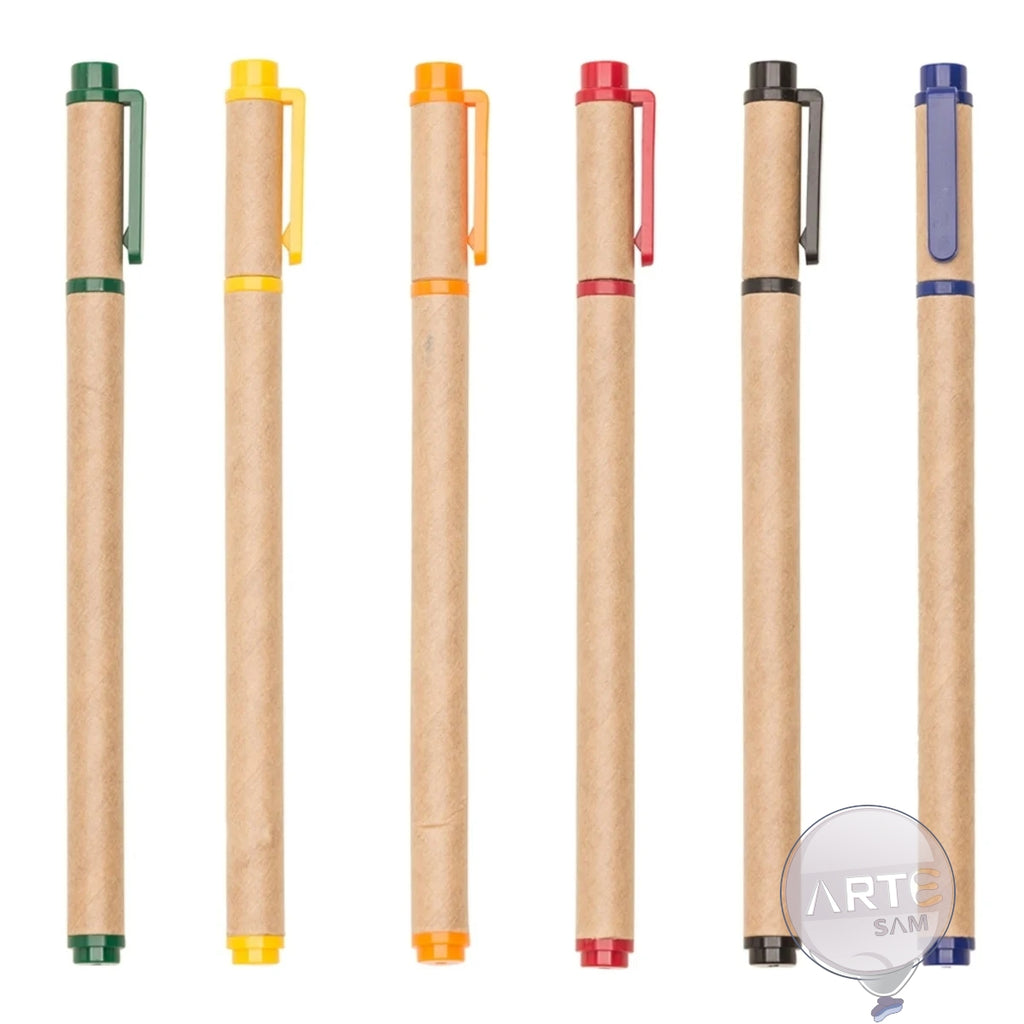 Caneta ecológica personalizada Kit com 100