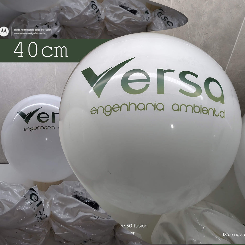 KIT 100 Bolas vinil 23 cm Impressas personalizadas