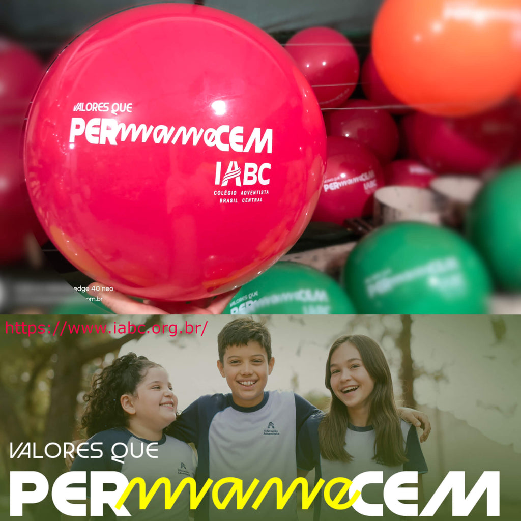 KIT 100 Bolas vinil 23 cm Impressas personalizadas
