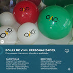 KIT 100 Bolas vinil 38cm Impressas personalizadas e entregue vazias ou cheias
