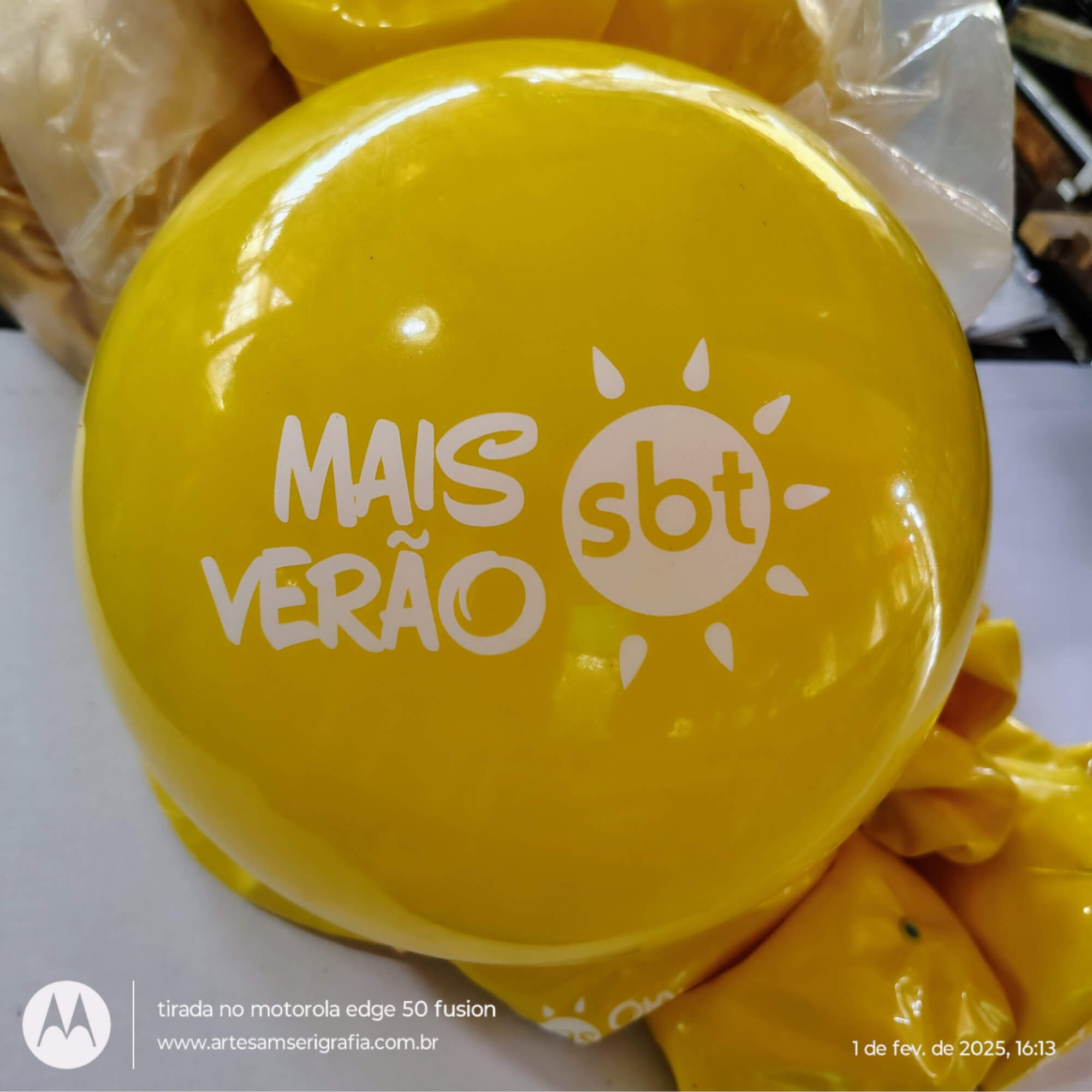 KIT 100 Bolas vinil 40 cm Impressas personalizadas
