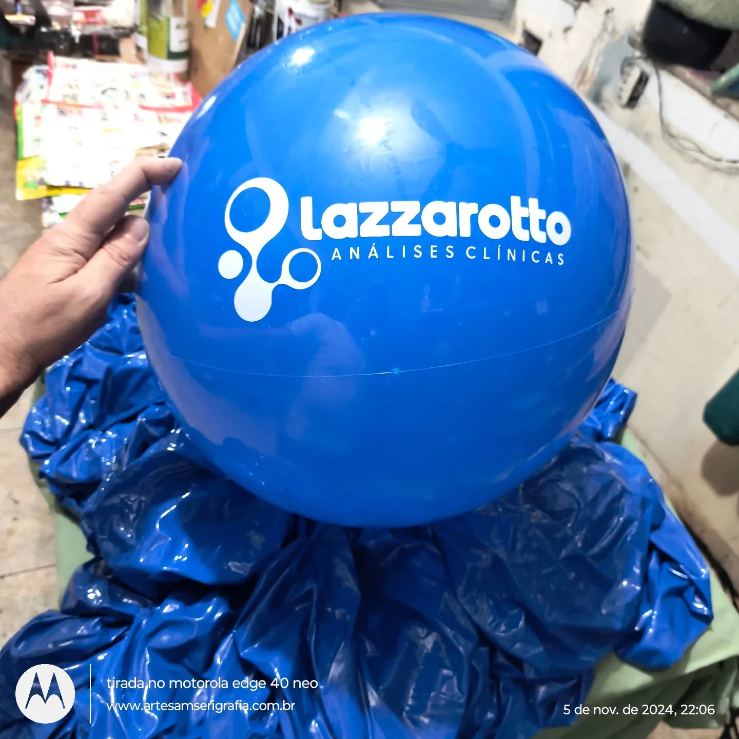 KIT 10 Bolas vinil 40 cm Impressas personalizadas