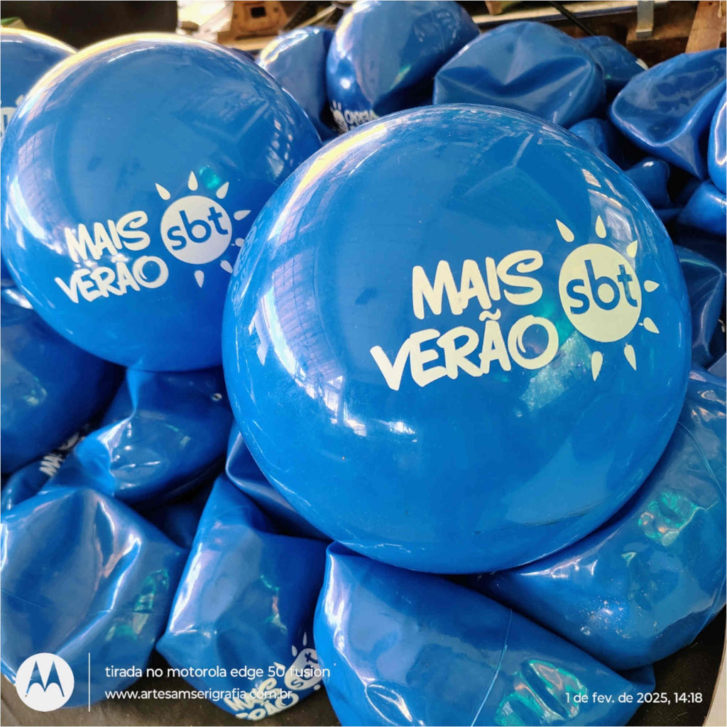 KIT 10 Bolas vinil 40 cm Impressas personalizadas