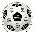 Kit 10 Bolas Vinil Futebol Personalizadas com Sua Logo Brinde Dente de Leite