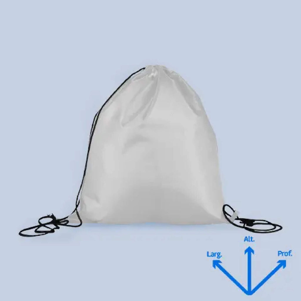 Kit 10 Mochilas Saco personalizadas impressas, bordadas e Prática para levar também no bolso se dobrada