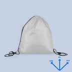 Kit 10 Mochilas Saco personalizadas impressas, bordadas e Prática para levar também no bolso se dobrada