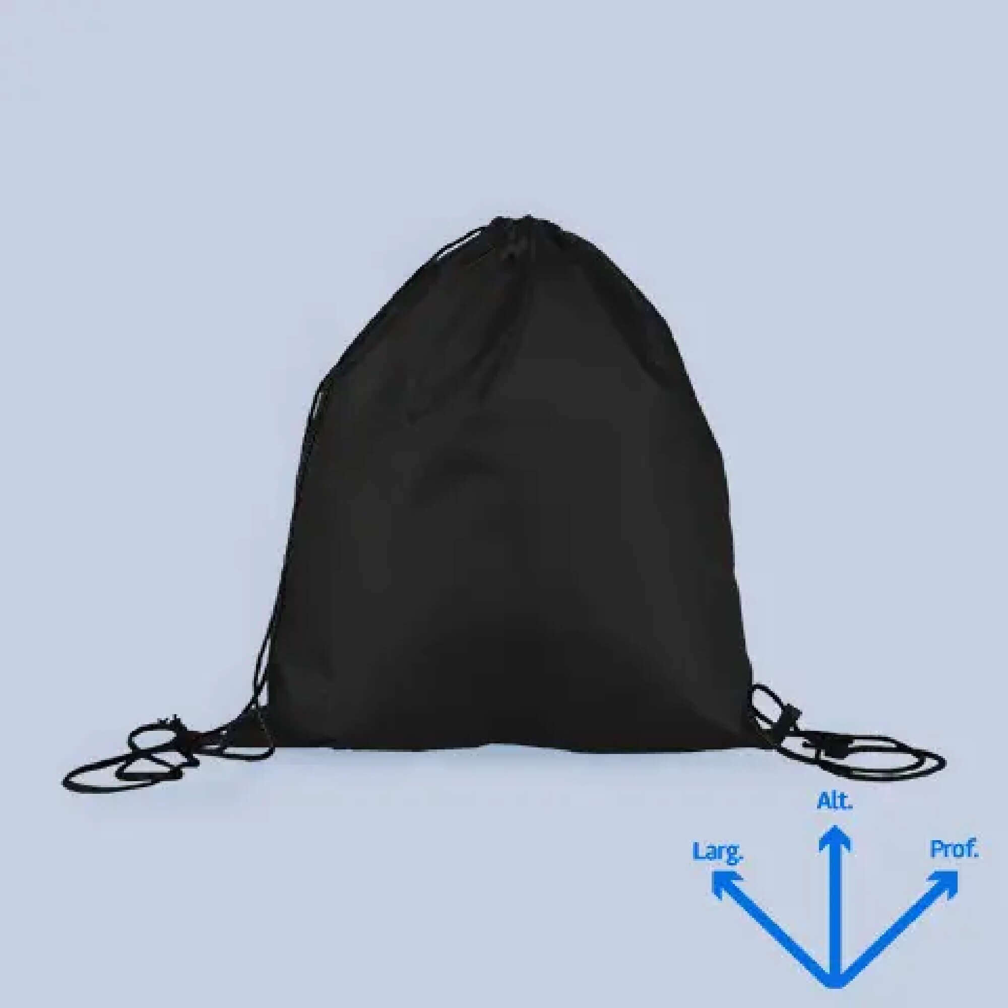 Kit 10 Mochilas Saco personalizadas impressas, bordadas e Prática para levar também no bolso se dobrada