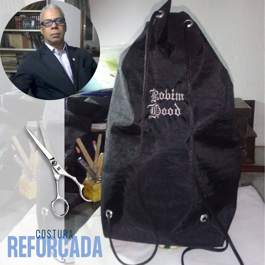 Kit 10 Mochilas Saco personalizadas impressas, bordadas e Prática para levar também no bolso se dobrada