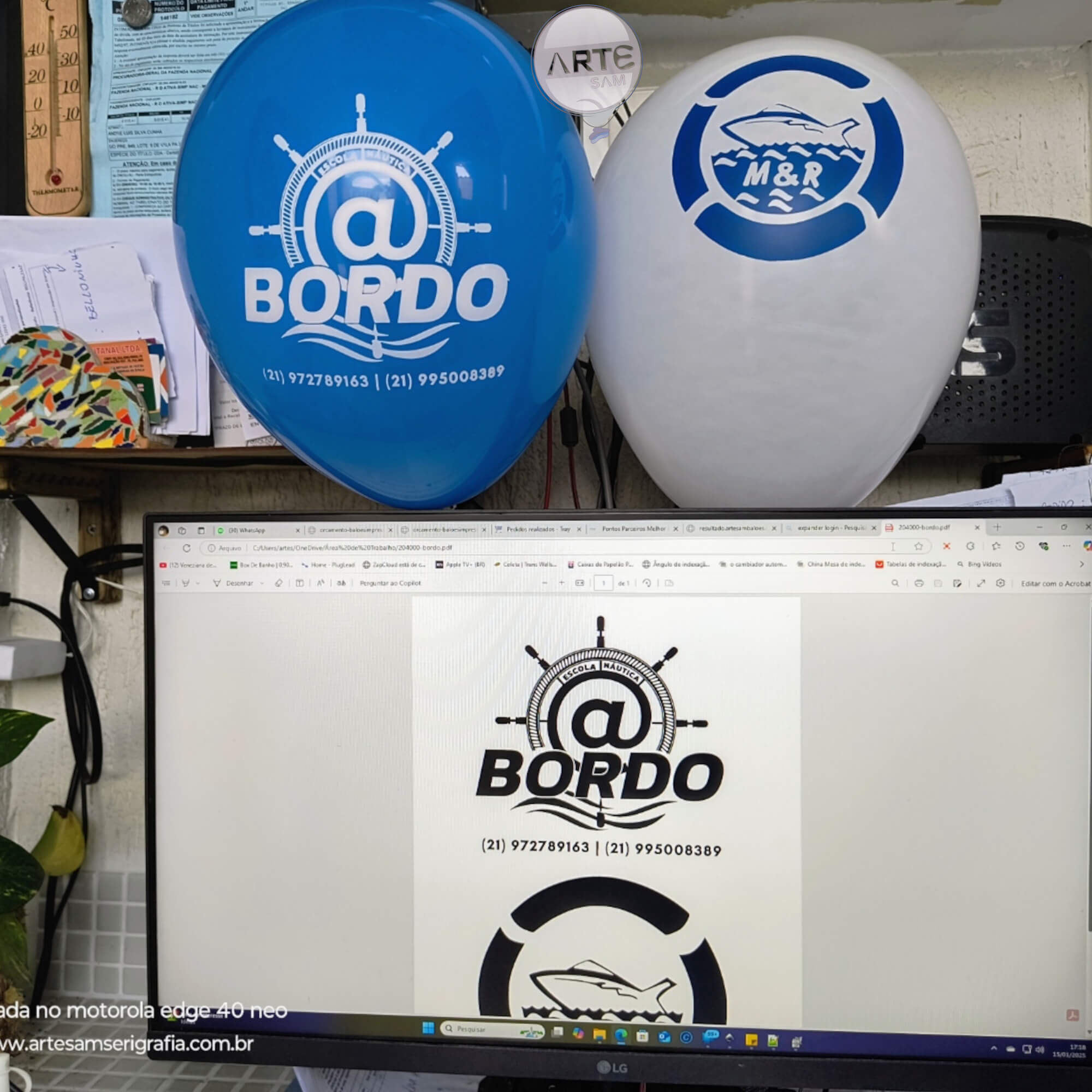 KIT 250 Balões impressos Personalizados Latex com Art N9