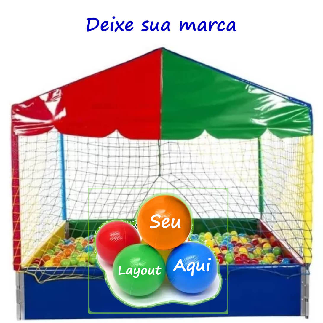 Kit 500 Bolinhas de piscina personalizadas 76 mm com sua logomarca ou seu layout