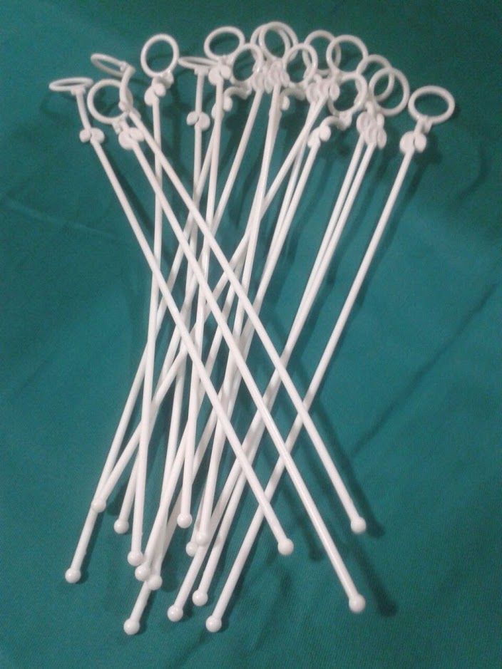 Varetas pega balão de argola para balões de latex sem nó cego - Kit 100